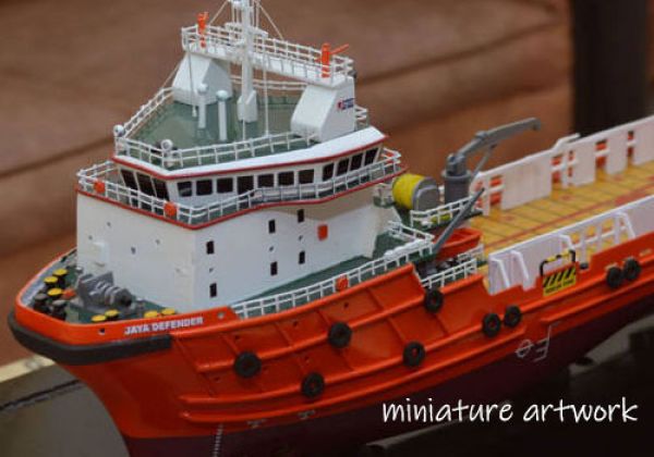 Miniatur Kapal Supply Jaya Defender