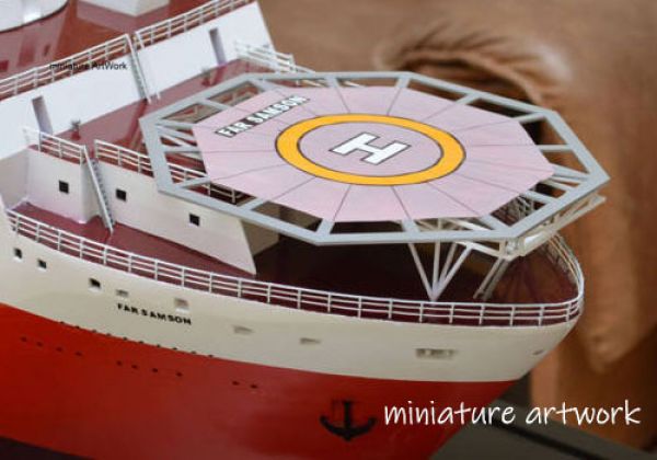 Miniatur Kapal Supply Far Samson