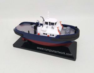 Miniatur Kapal Tugboat 14cm