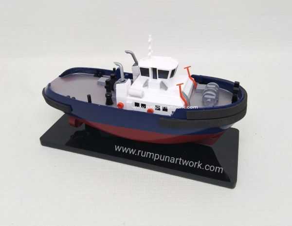 Miniatur Kapal Tugboat 14cm