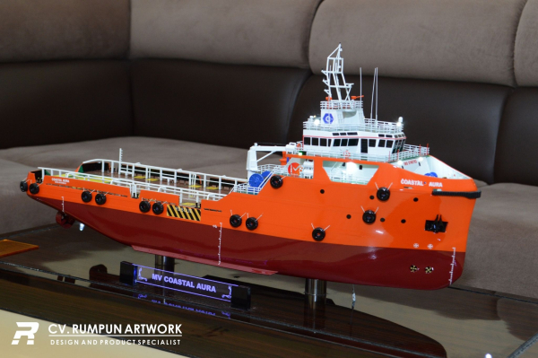 Miniatur Kapal Supply MV Coastal Aura