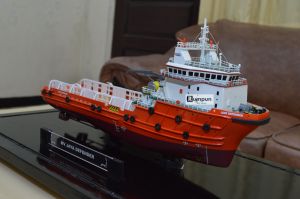 Miniatur Kapal Supply Jaya Defender