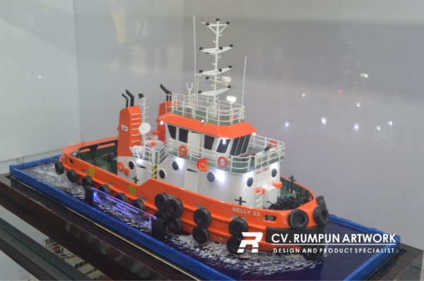 Miniatur Kapal Tugboat Nelly