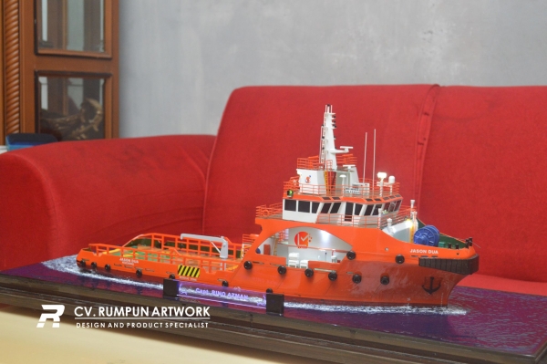 Miniatur Kapal Supply Jason Dua