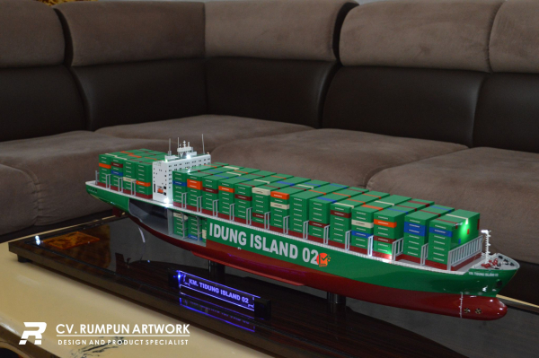 Miniatur Kapal Cutout KM Tidung Island 02